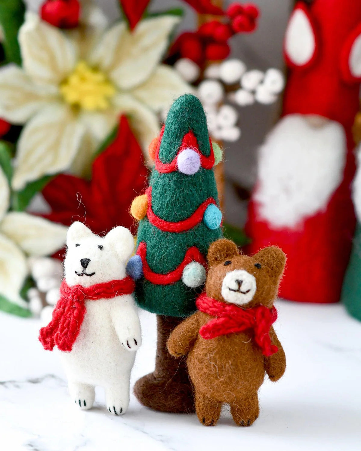 tara treasures felt christmas tree with dots