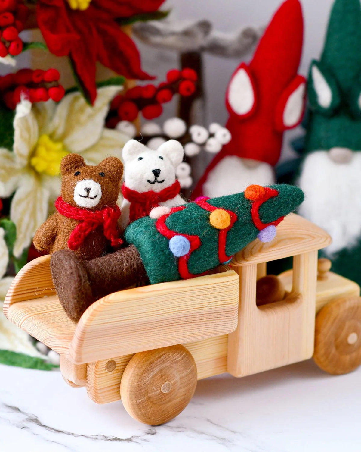 tara treasures felt christmas tree with dots