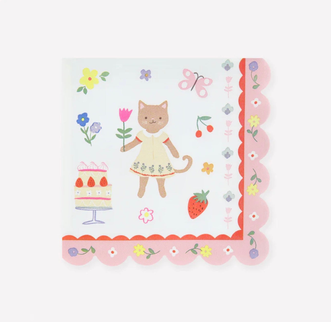 meri meri kitten club large napkins (pack of 16)