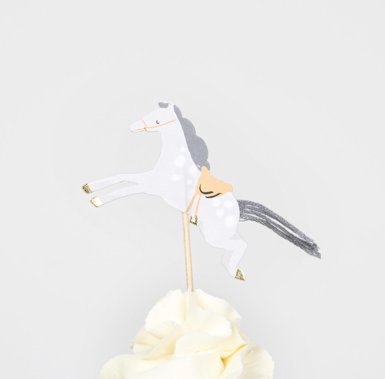 meri meri horse cupcake kit (pack of 24 toppers in 6 designs)