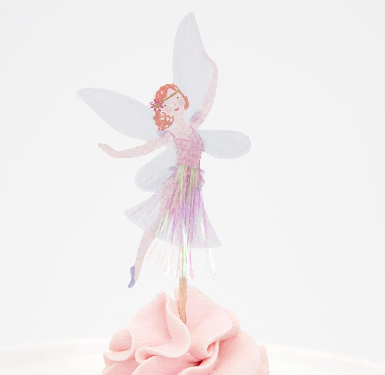 meri meri fairy cupcake kit (pack of 24 toppers in 6 designs)