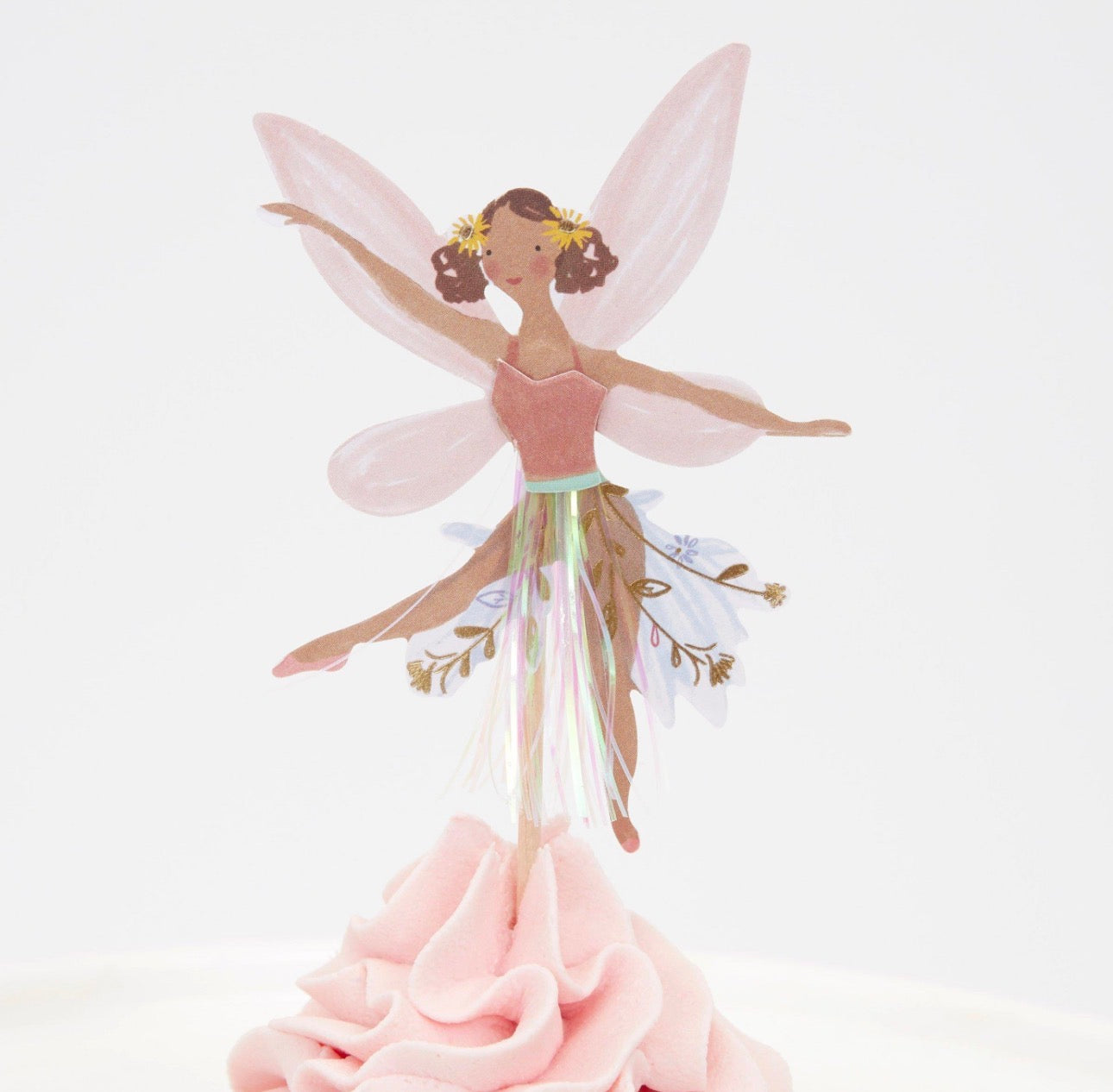 meri meri fairy cupcake kit (pack of 24 toppers in 6 designs)