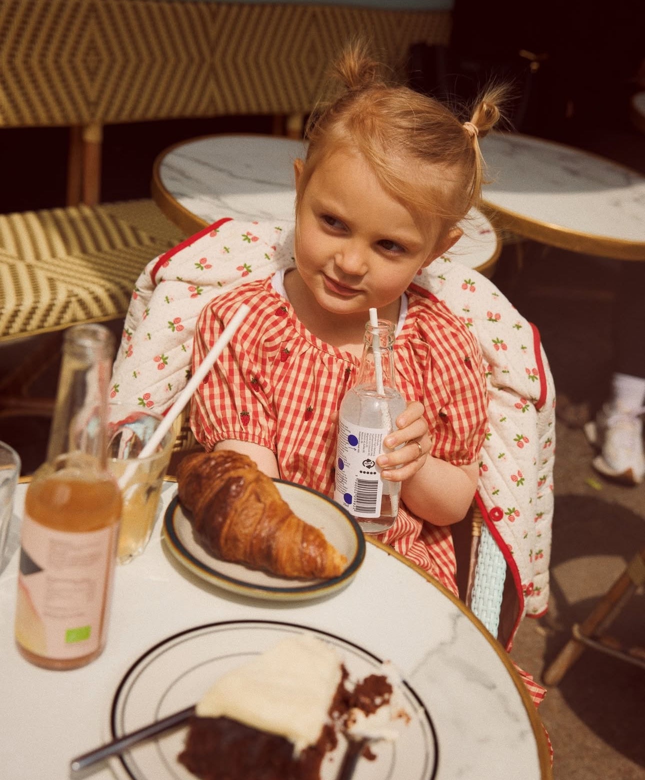 flöss sofia molly ss dress - berry gingham - pre order