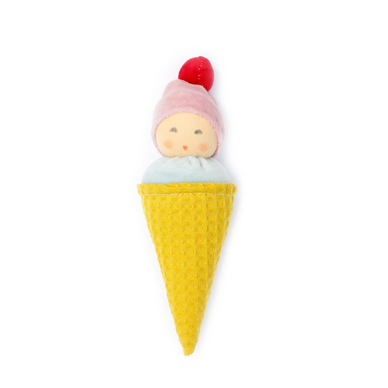 nanchen natur baby icecream cone rattle - pre order