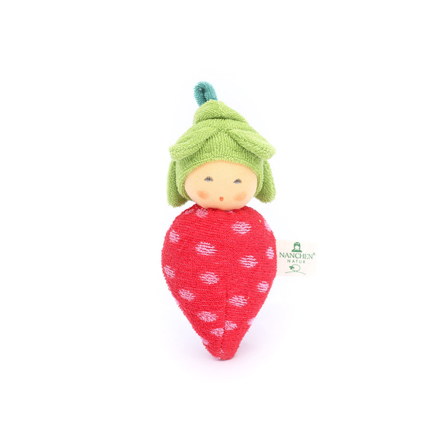 nanchen natur baby strawberry rattle - pre order