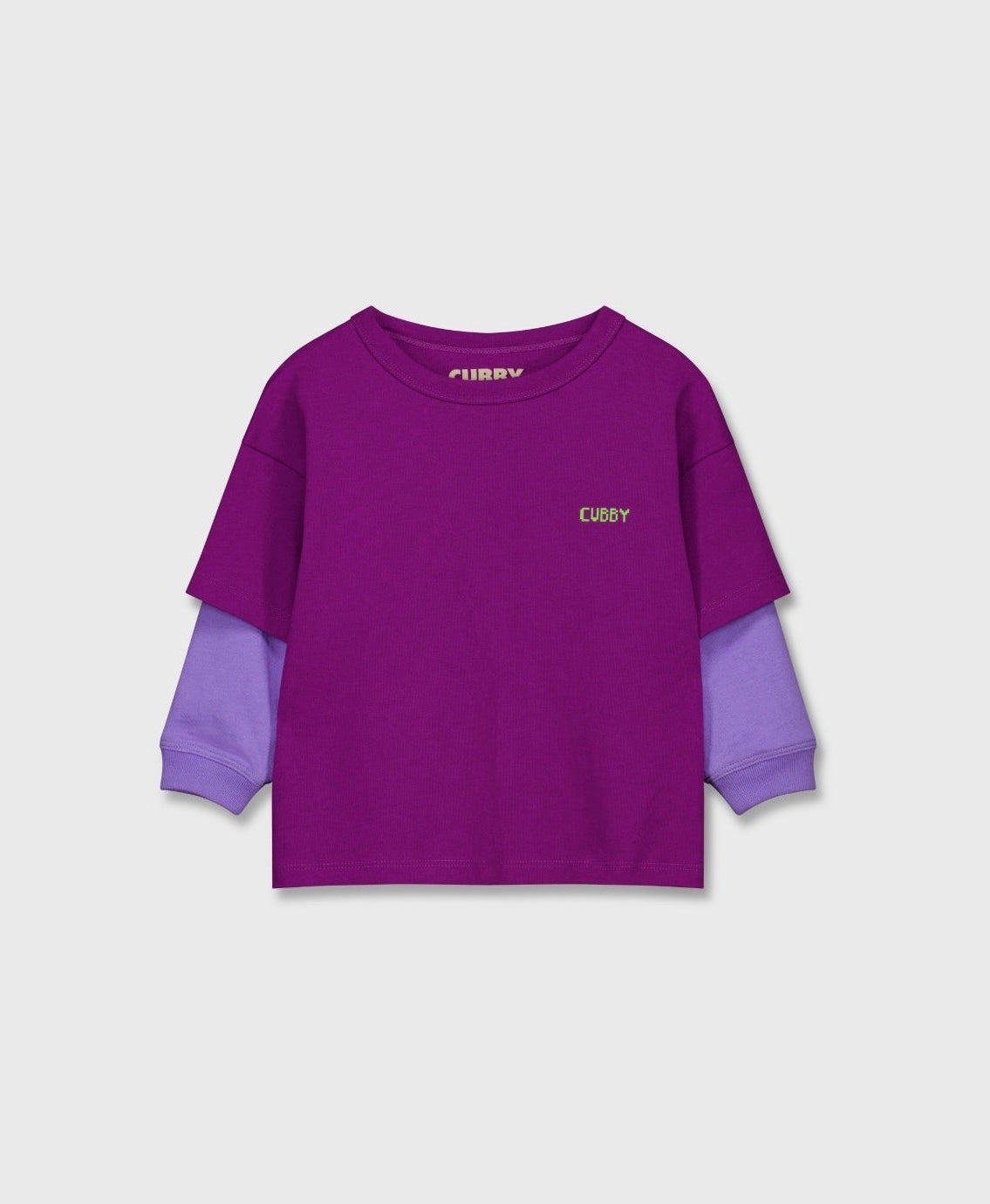 cubby dusty layered top - acai