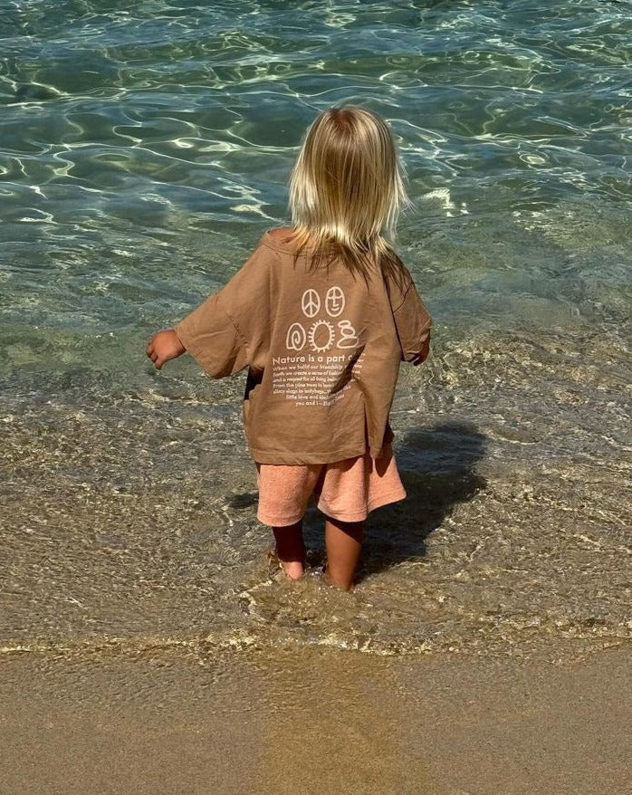 ziggy zaza we are part of nature tee - caramel