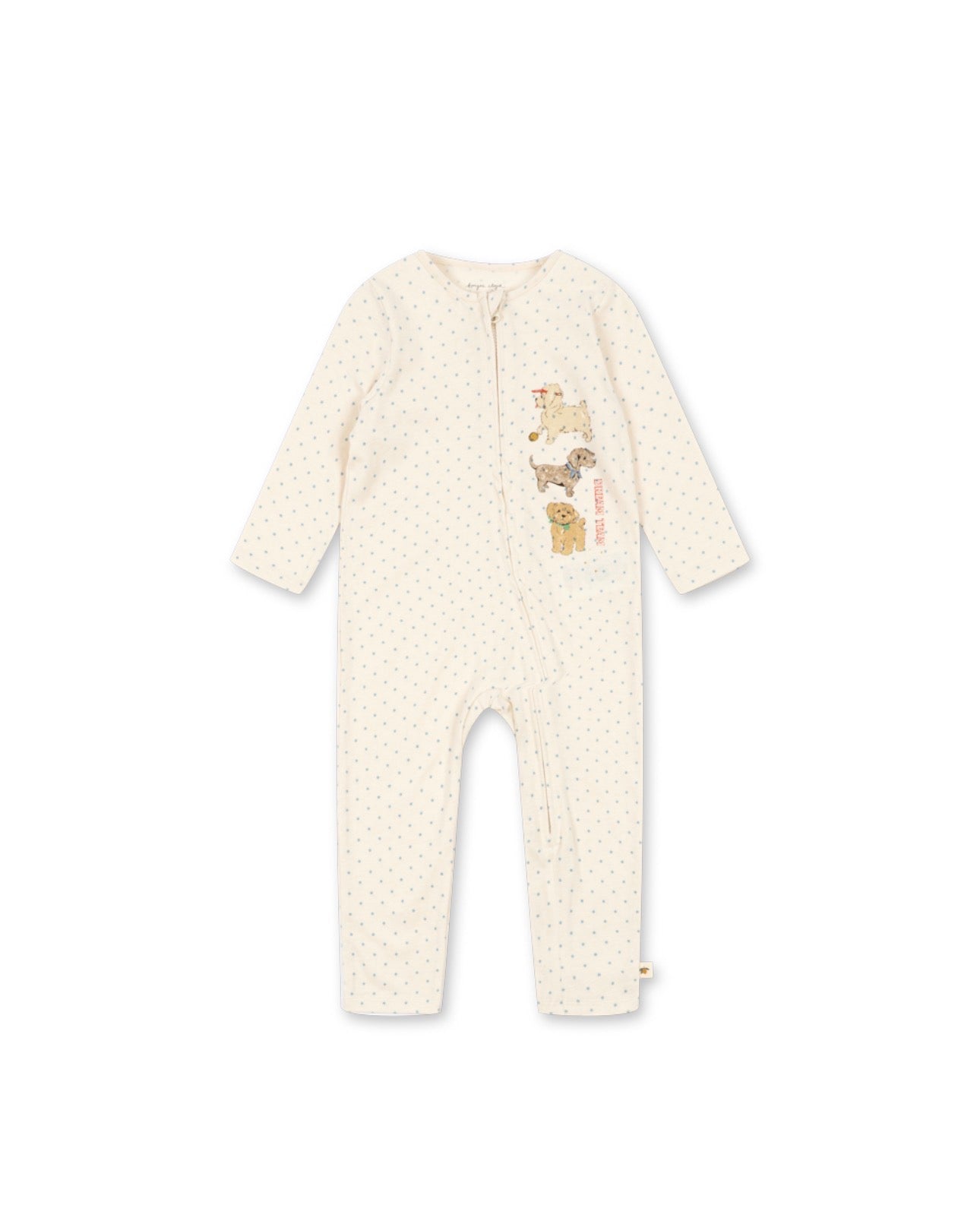 konges slojd gio zip onesie gots - dream team - pre order