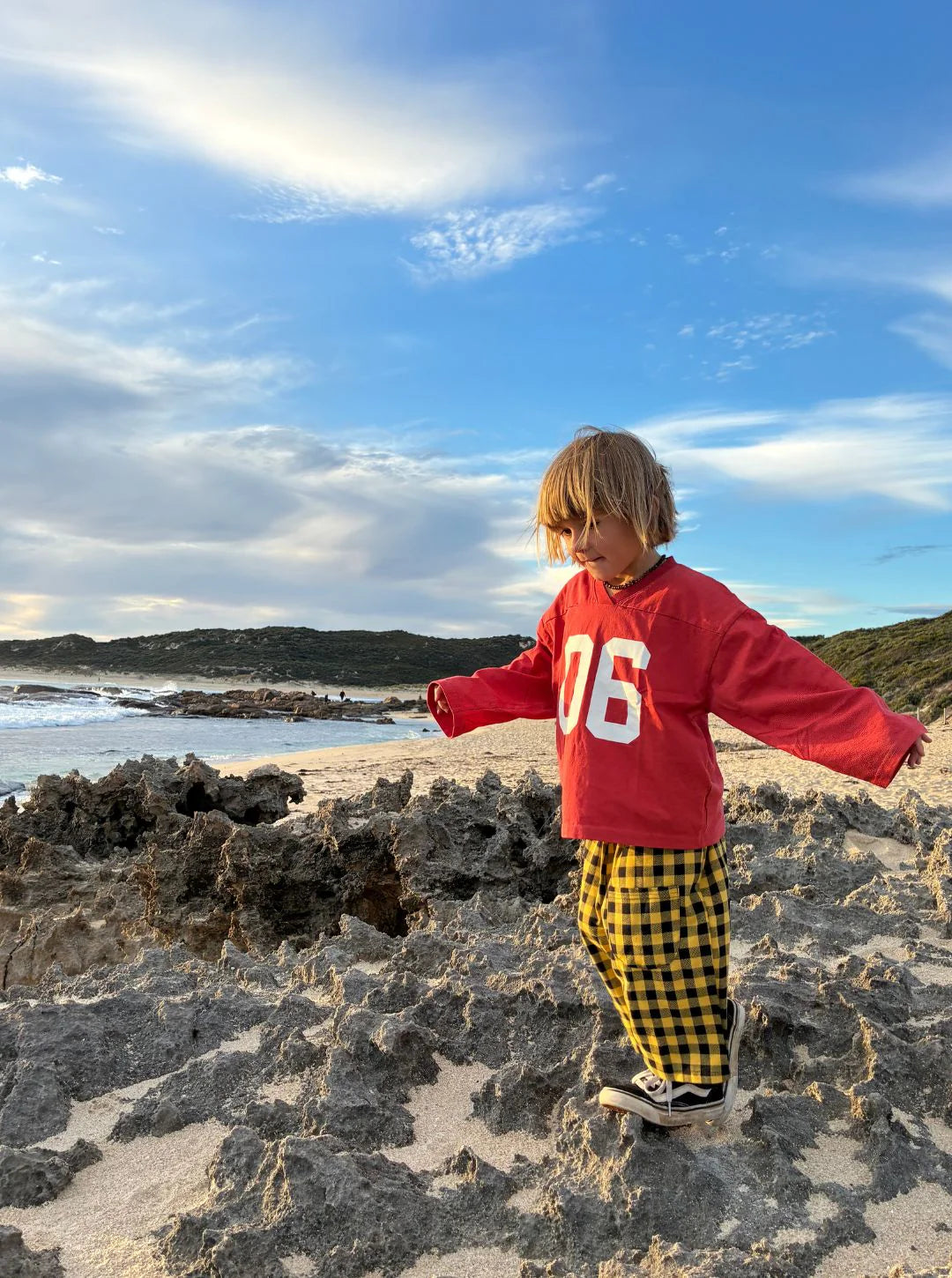 ziggy zaza rookie long sleeve tee - rosso