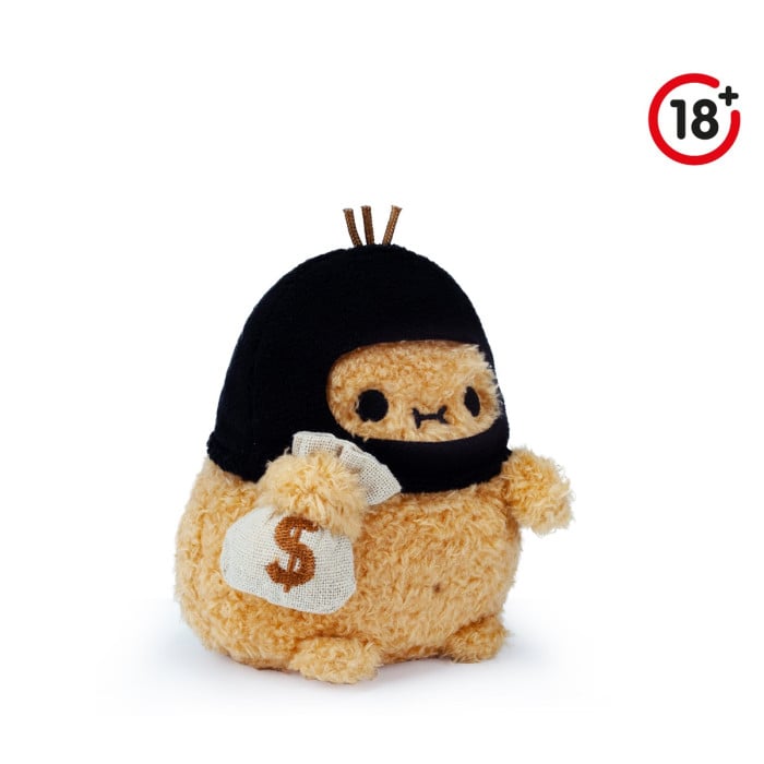 noodoll robber ricespud mini sitting plush toy