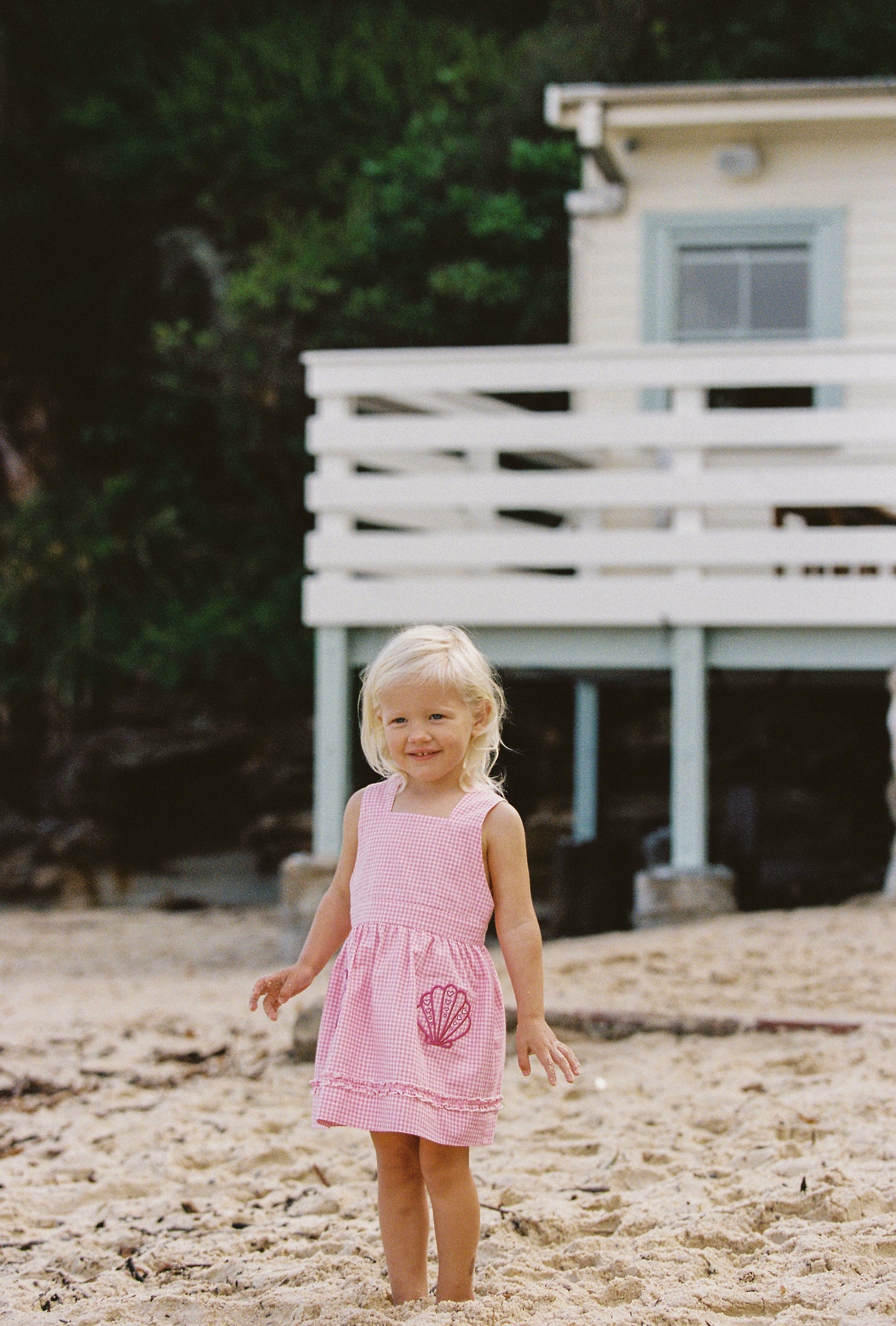 juni jnr coco dress - strawberry gingham