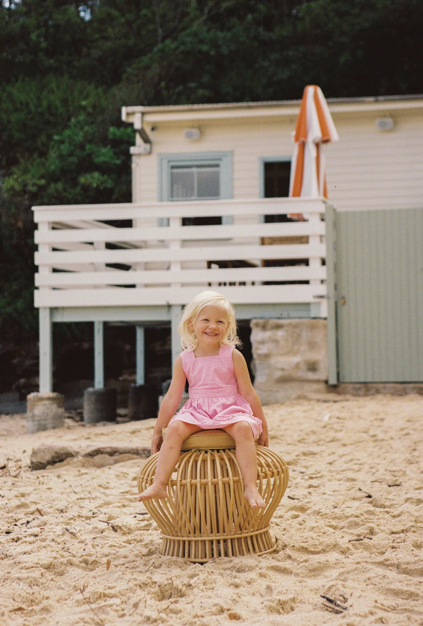 juni jnr coco dress - strawberry gingham
