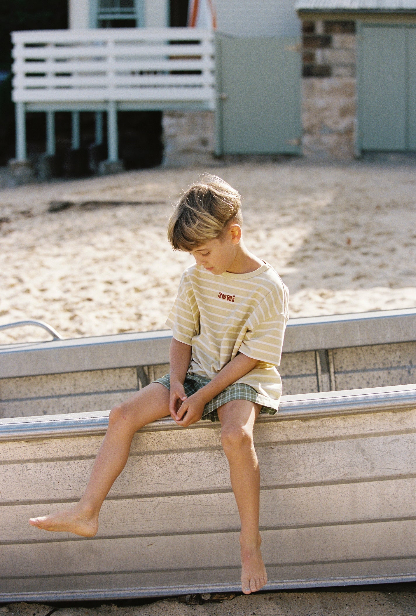 juni jnr zion tee - butter stripe