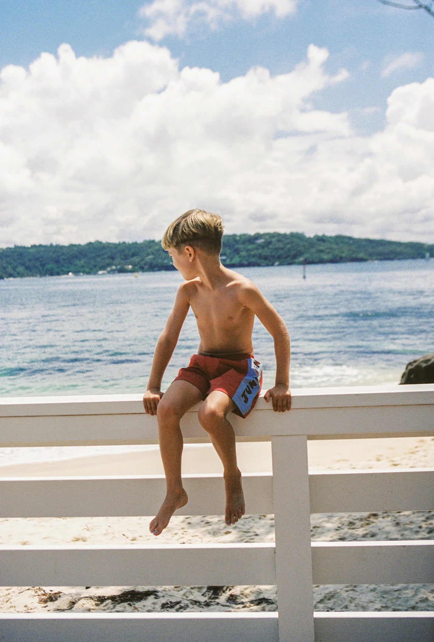 juni jnr bodhi boardshort - flame