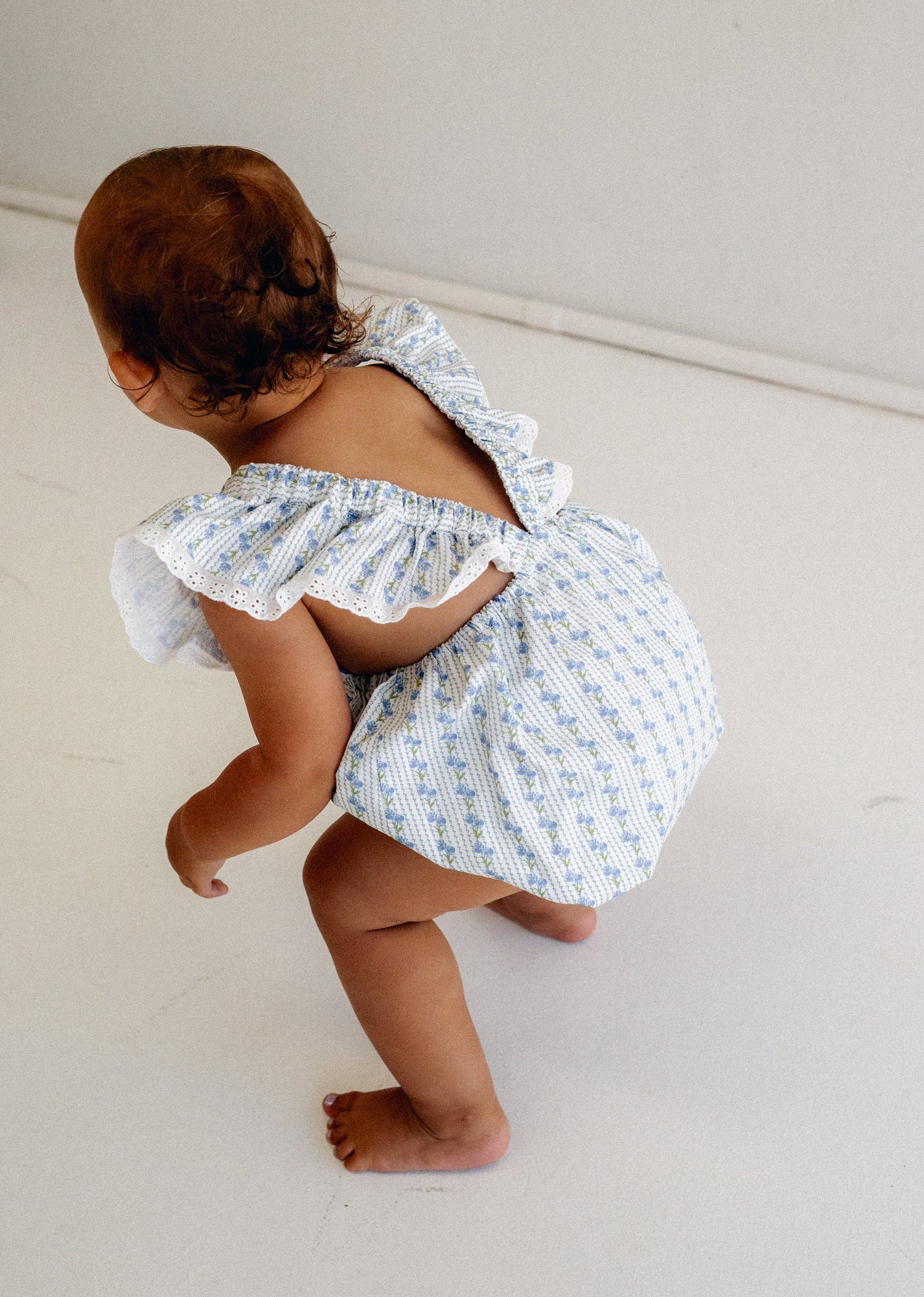 juni jnr daisy romper - bluebell