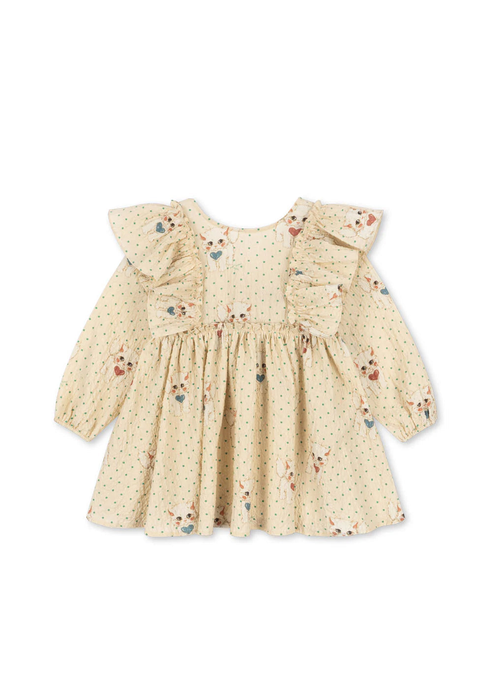 konges slojd elin bow dress - dot miao mist - pre order