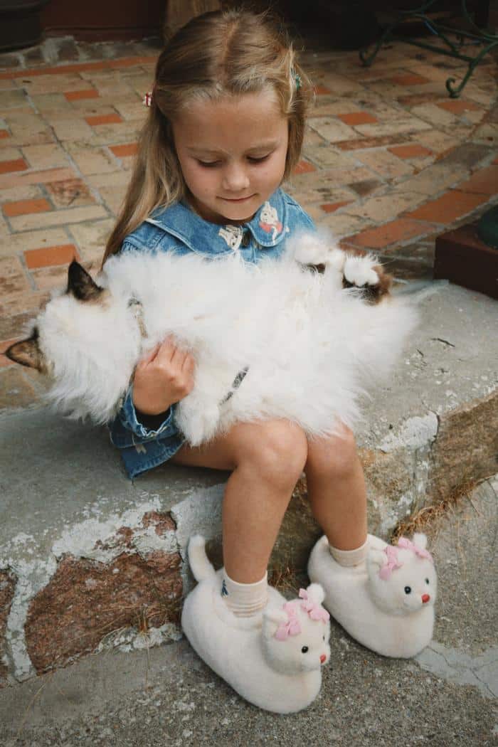 konges slojd kitty footies - offwhite - pre order