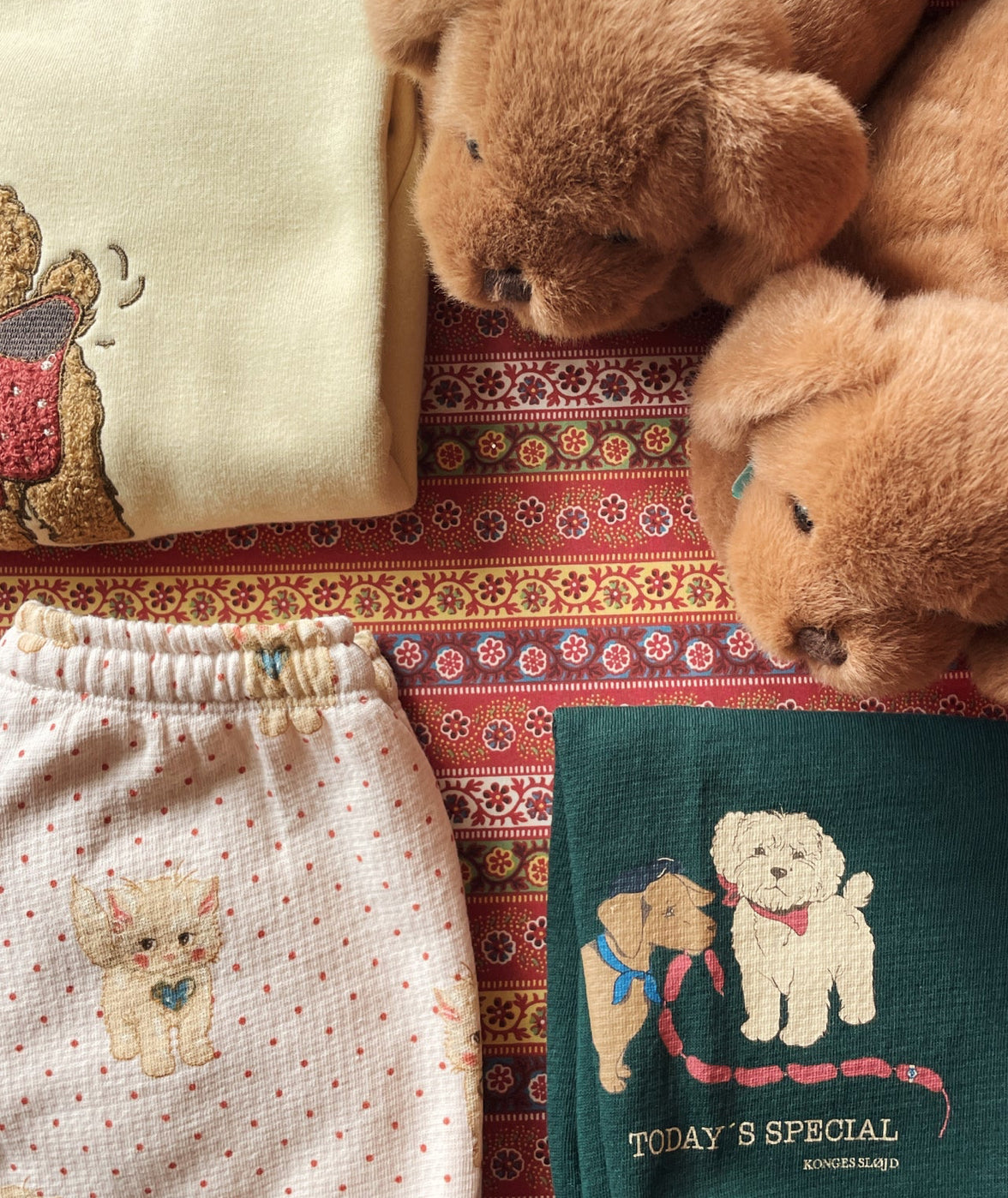 konges slojd sausage dog footies - chicory coffe - pre order