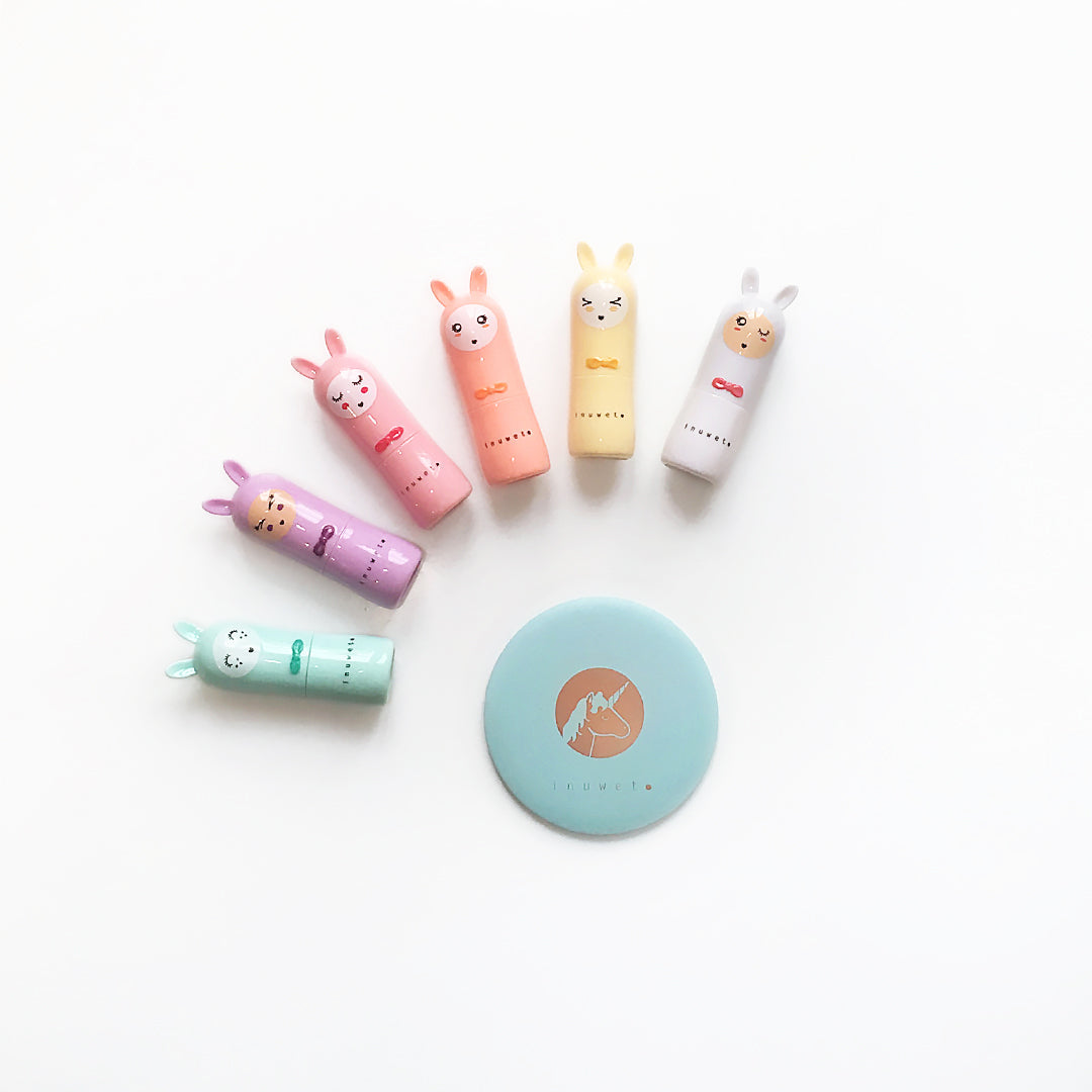 inuwet lip balm - strawberry pink