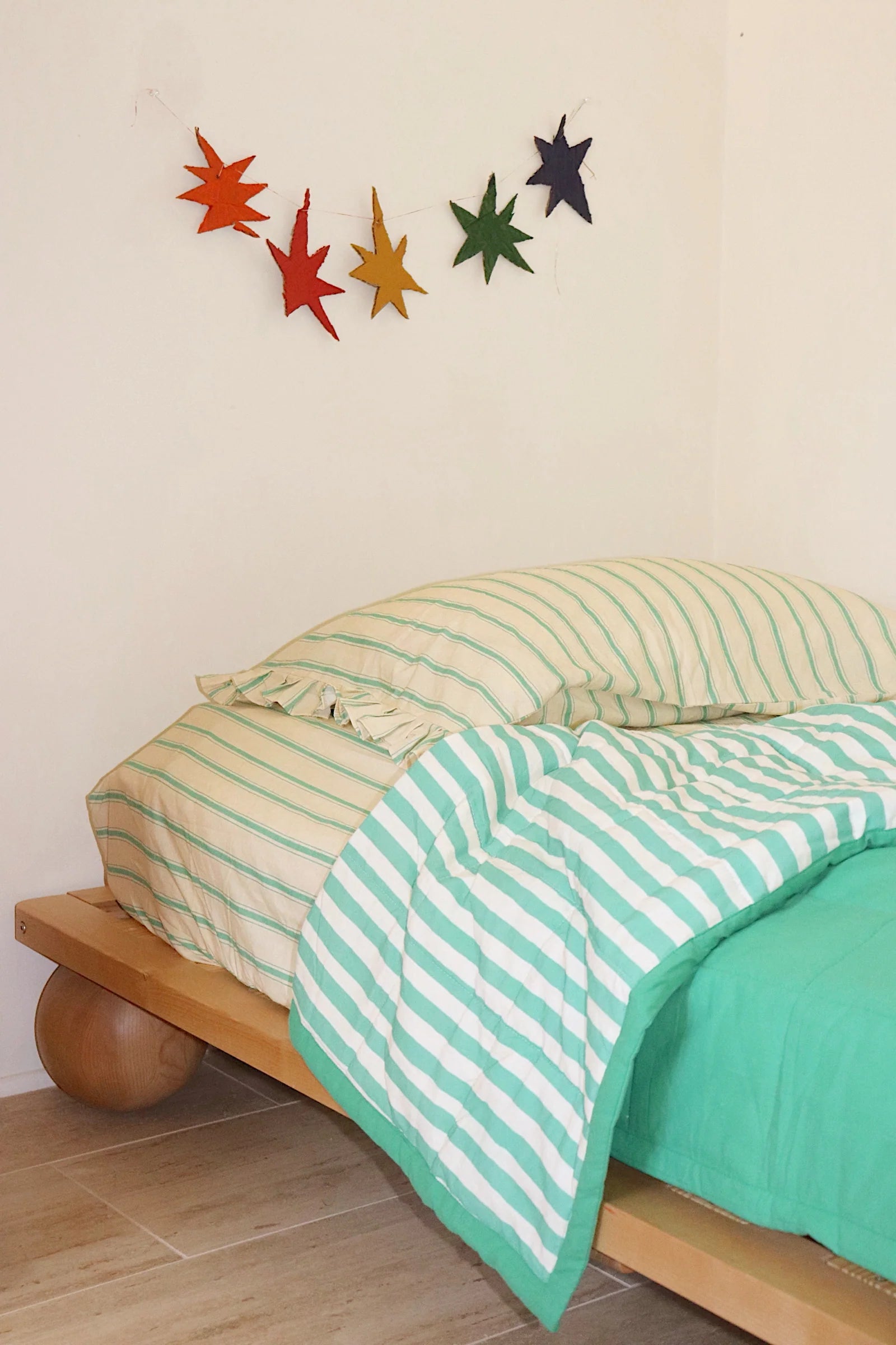 play linen limencello fitted sheet set