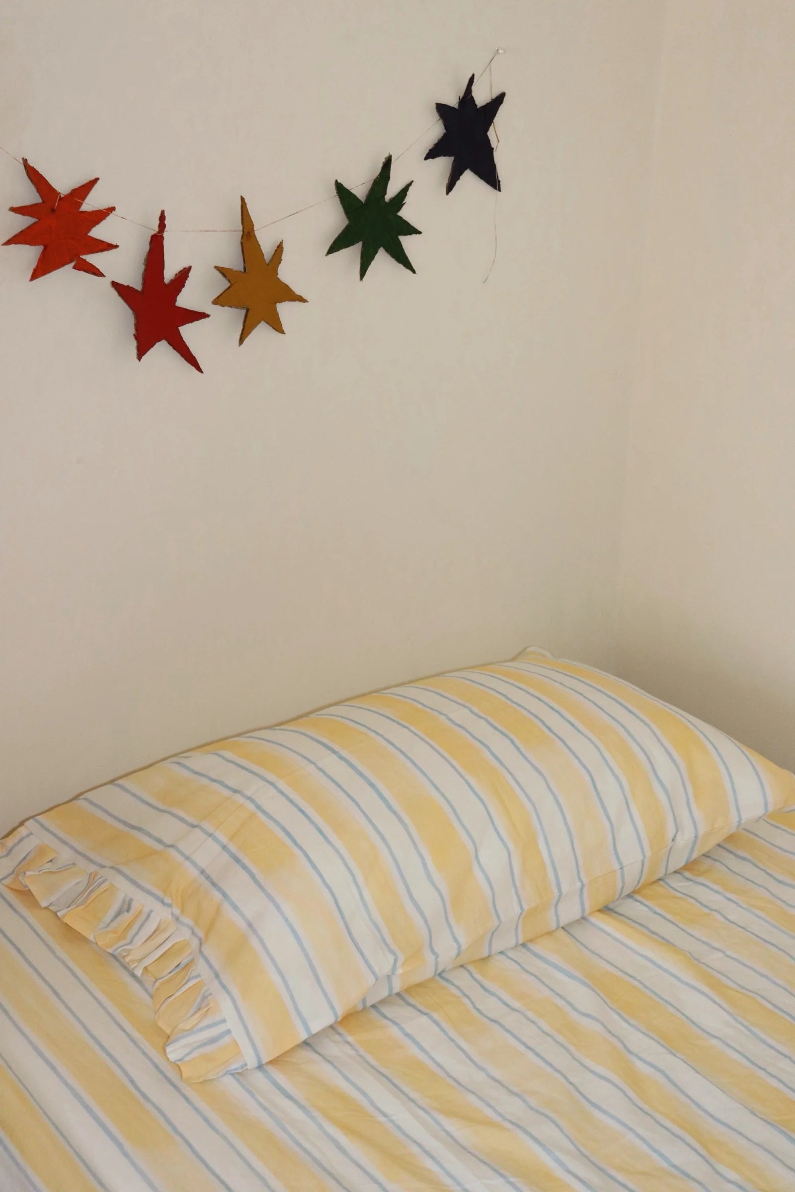 play linen sea stripe sheet & pillowcase set