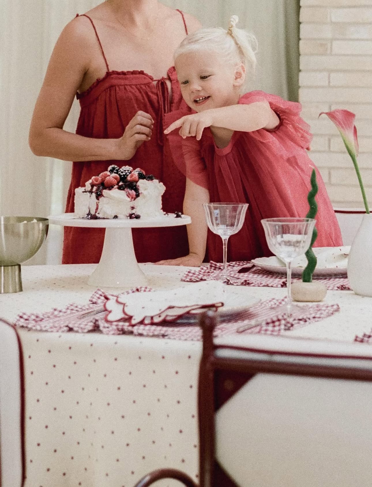 juni jnr zimi tulle dress - holly berry