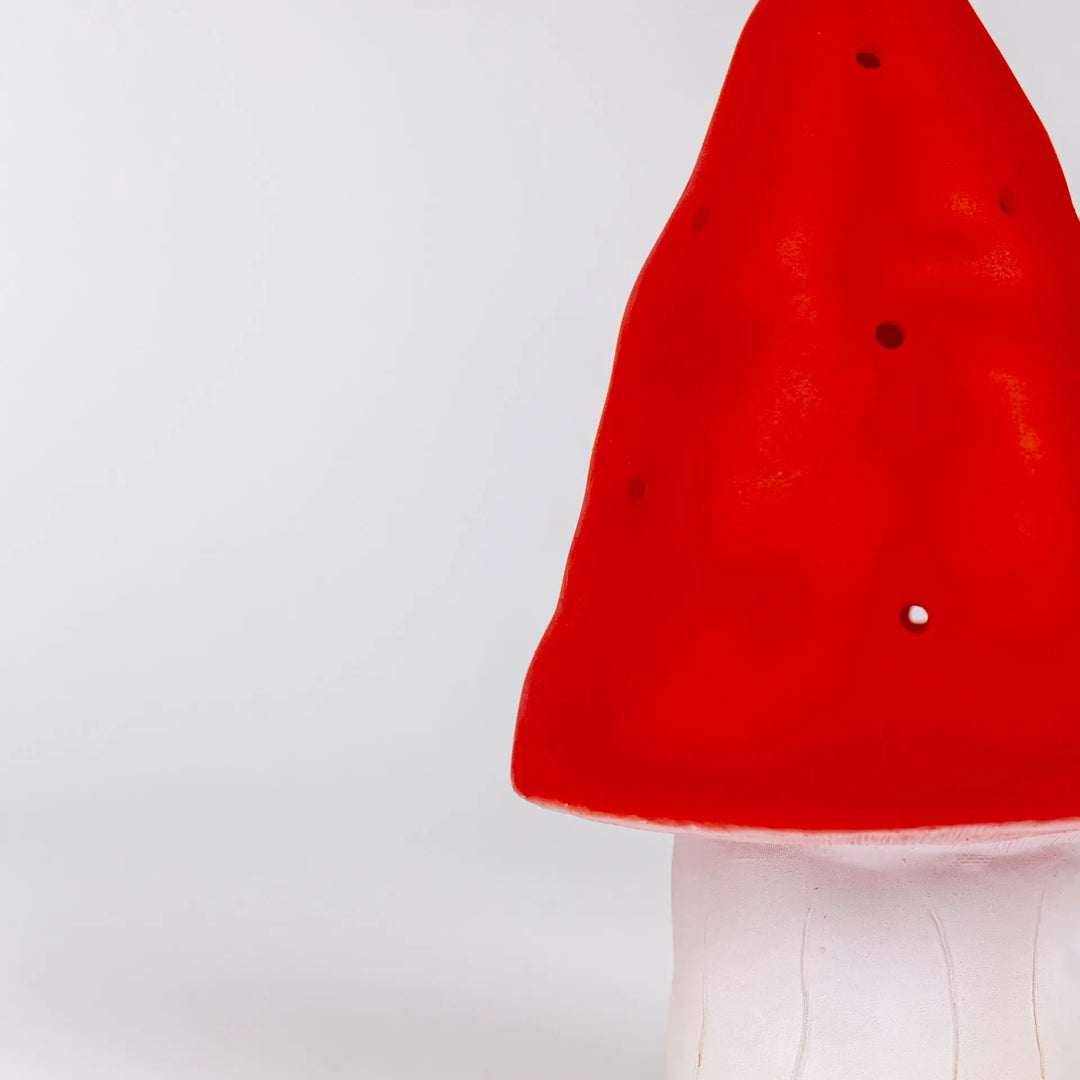 heico by egmont small mushroom lamp - red