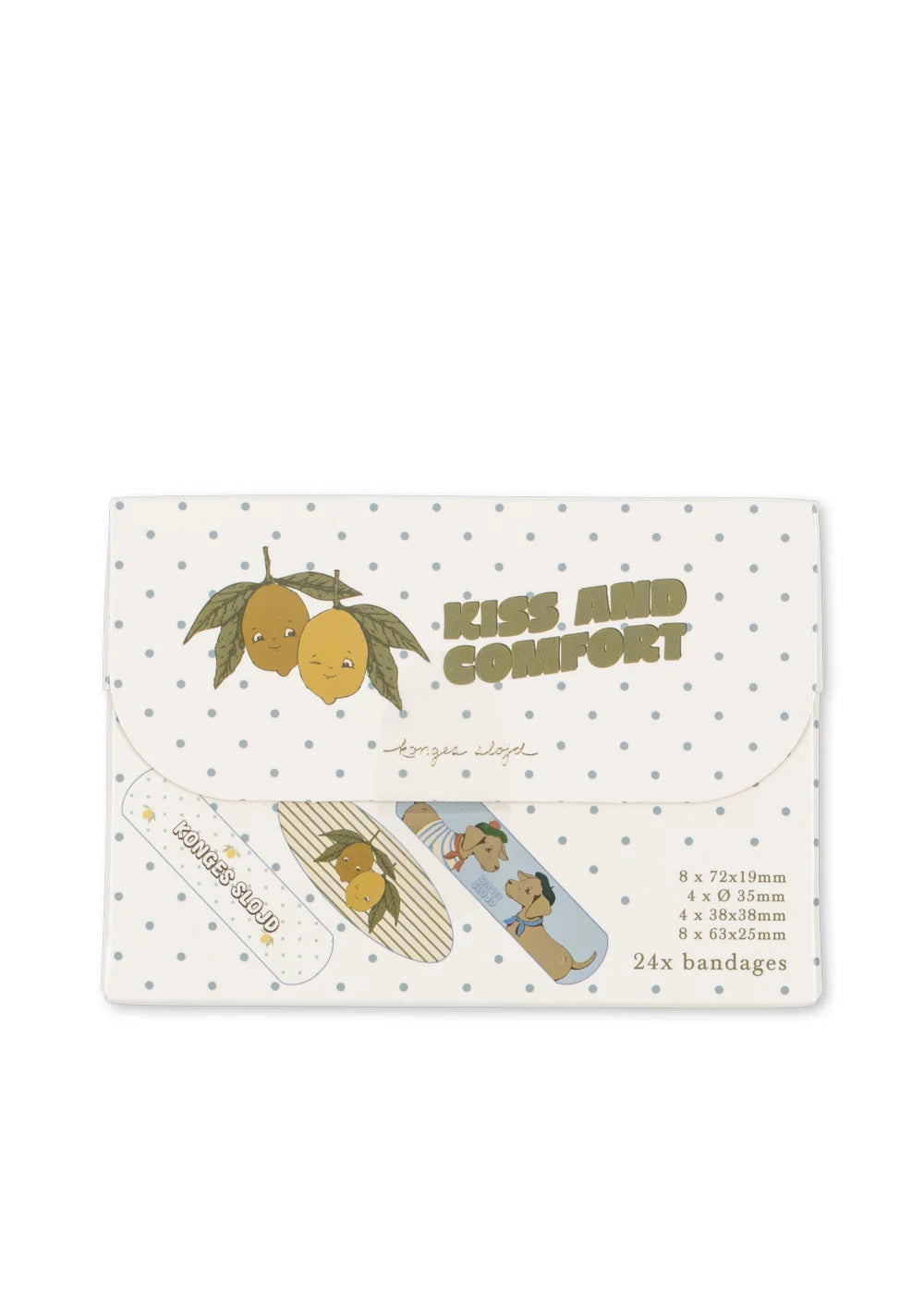 konges slojd kiss and comfort bandages - lemon (pre order)