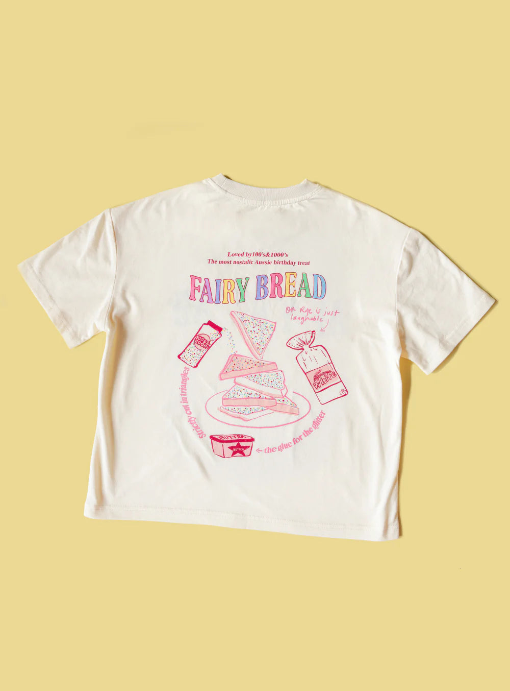 small swim club fairy bread t shirt