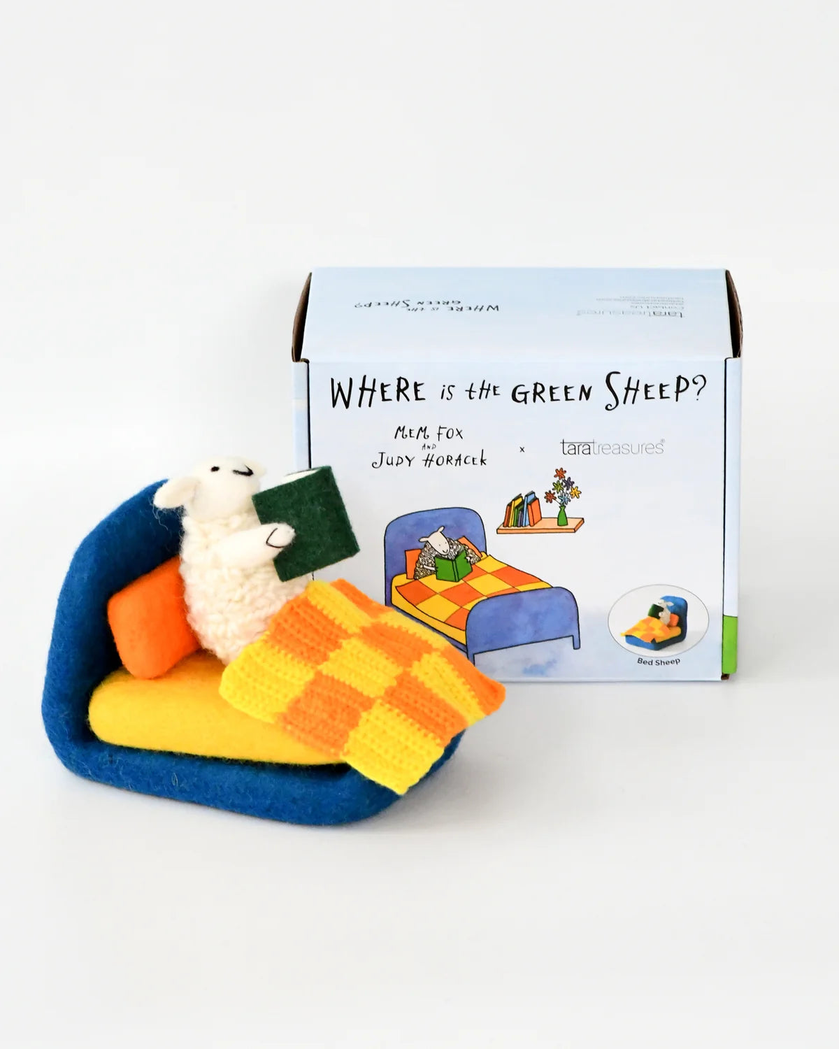 tara treasures where is the green sheep? bed sheep play set (pre order)