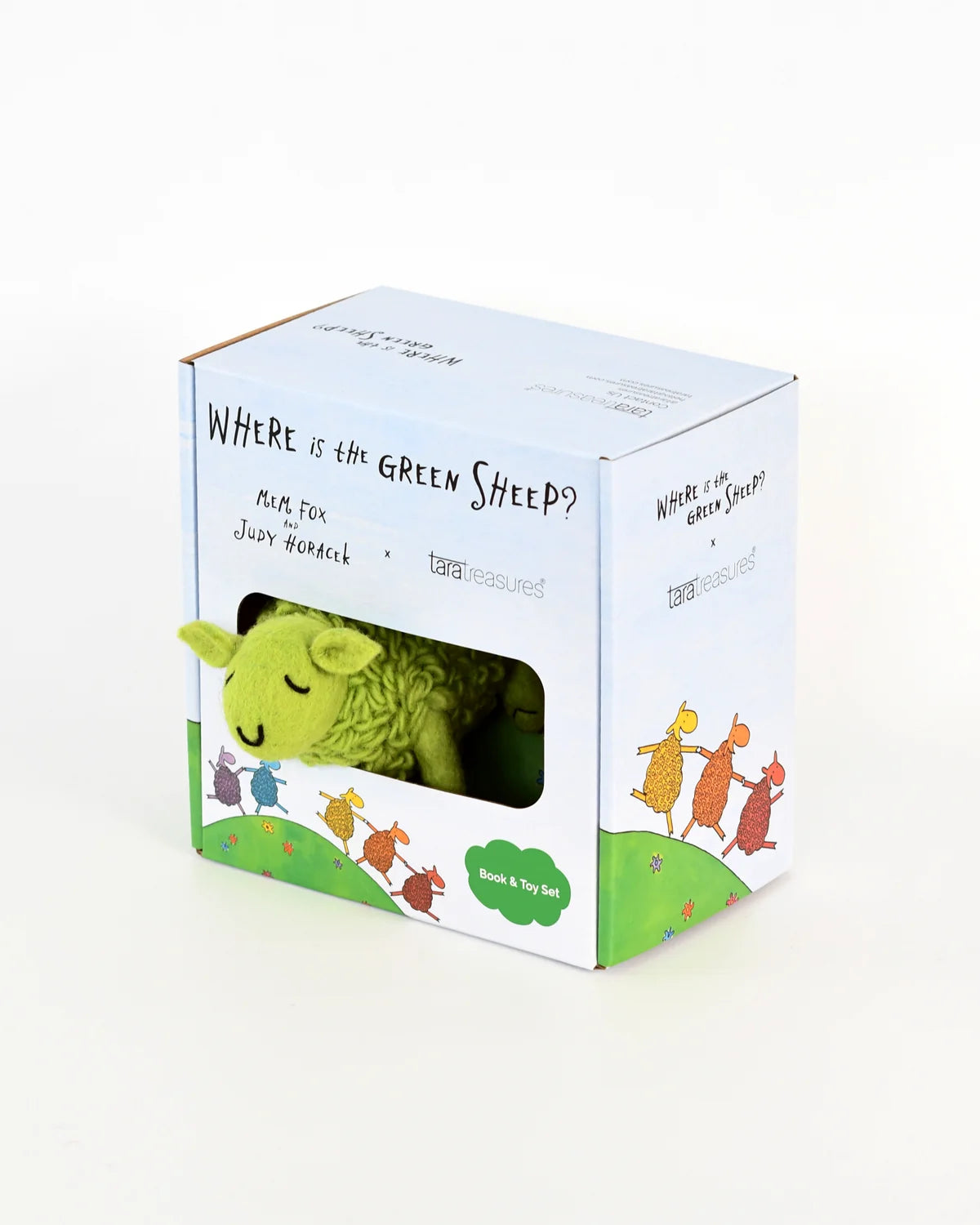tara treasures where is the green sheep? large green sheep toy & book set (pre order)