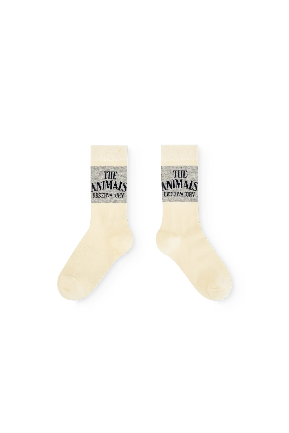 the animals observatory kids snail socks - raw white (pre order)