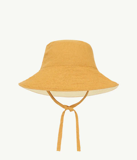 summer and storm baby baby linen sunhat - sunshine