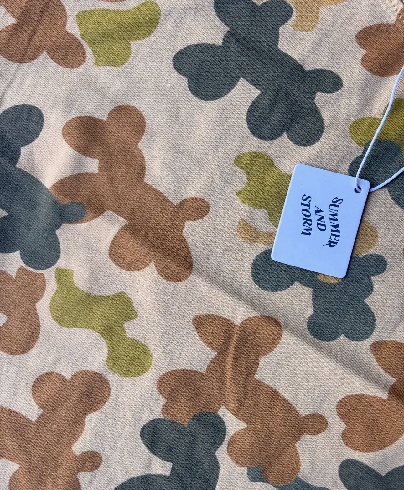 summer and storm oversized tee - balloon dog camo