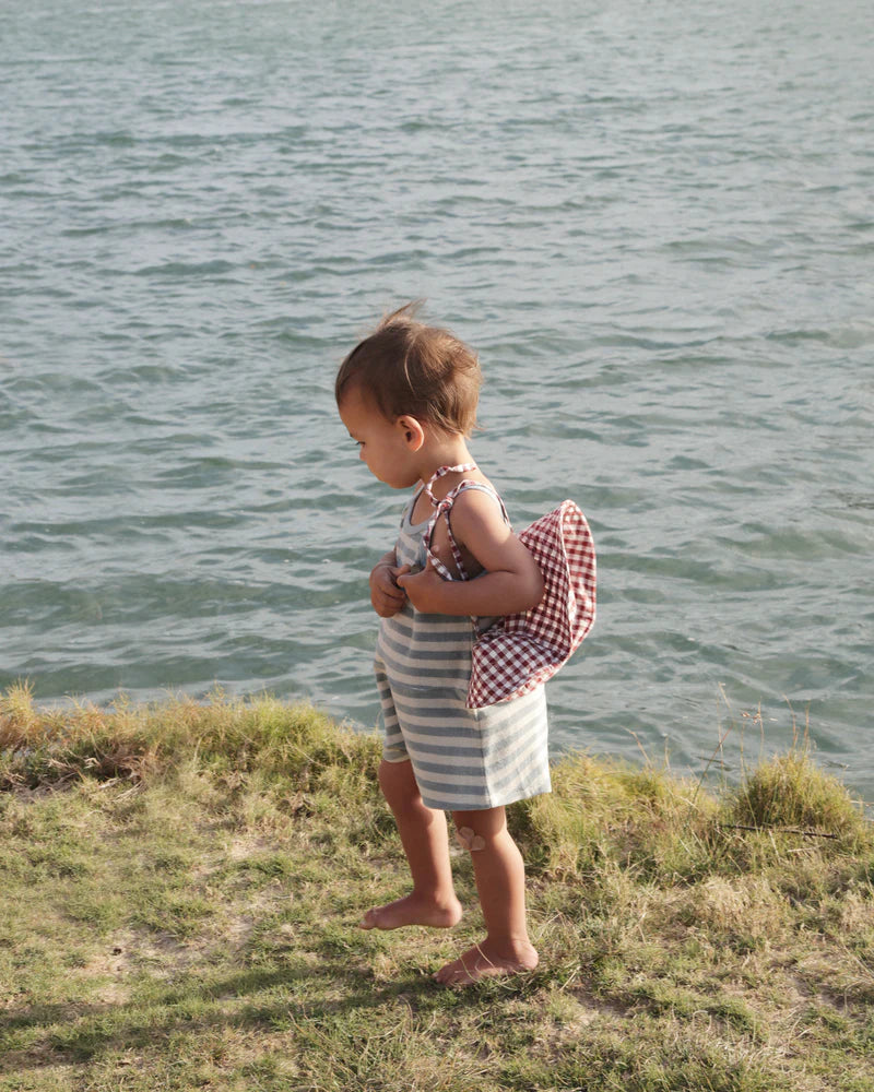 summer and storm baby baby linen sunhat - mulberry