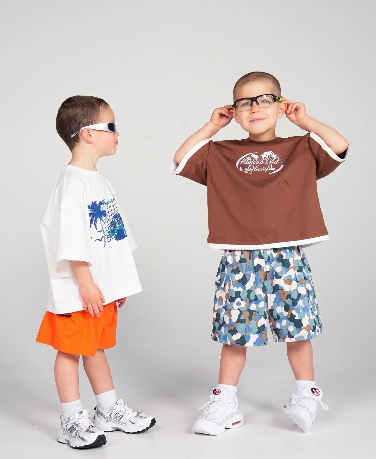 franco's dad blue camo cargo shorts