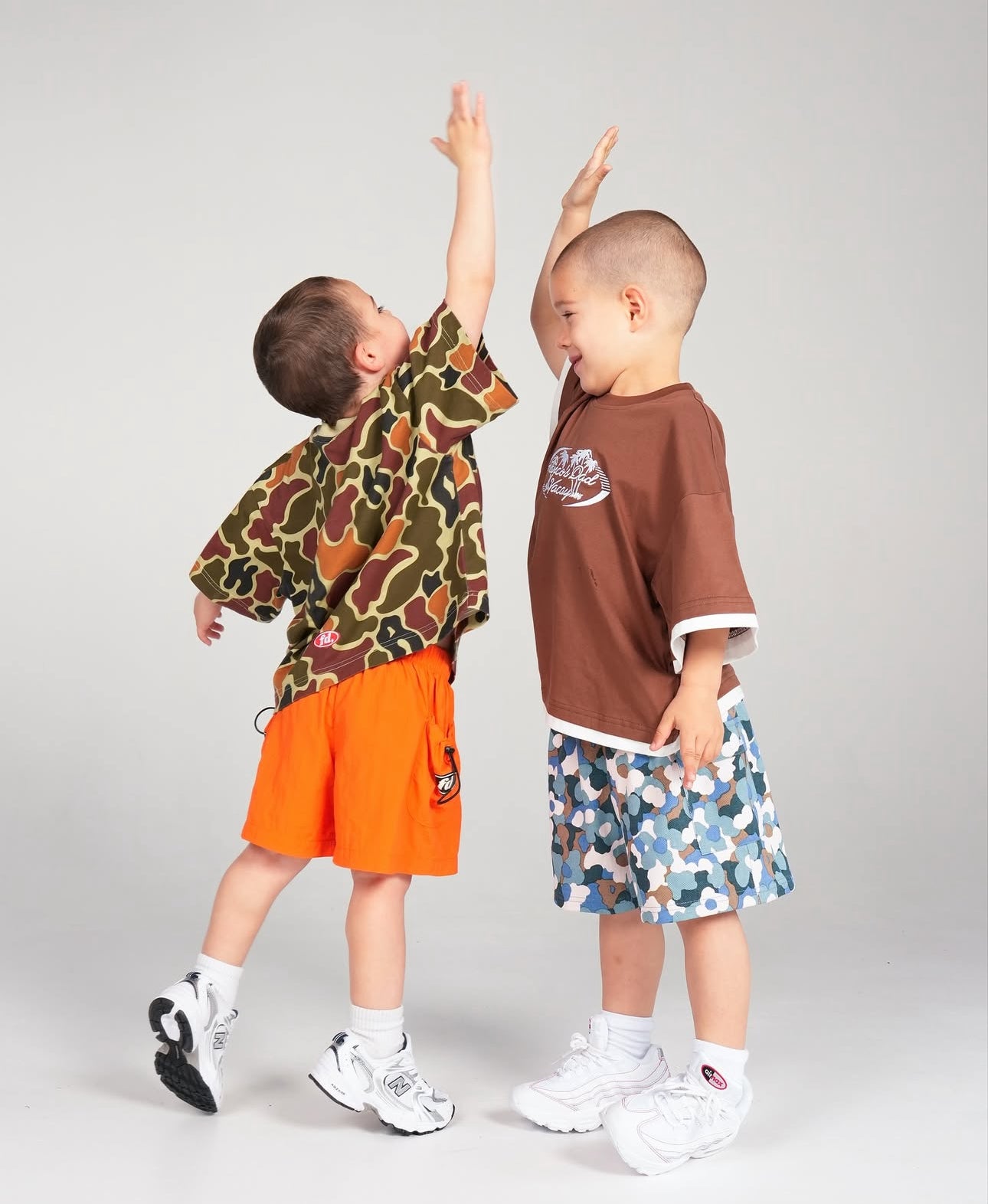 franco's dad blue camo cargo shorts