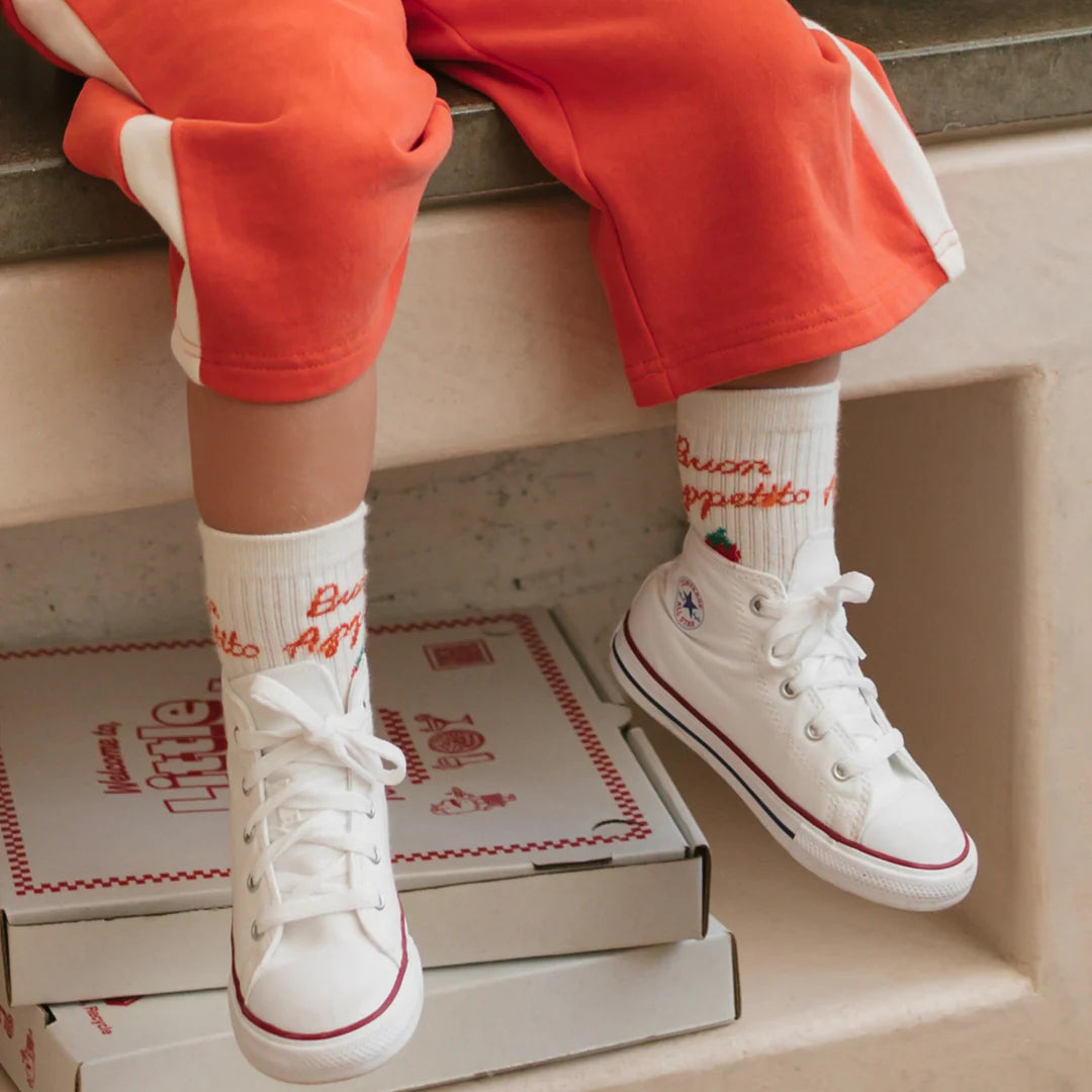 golden children buon appetito socks - vanilla