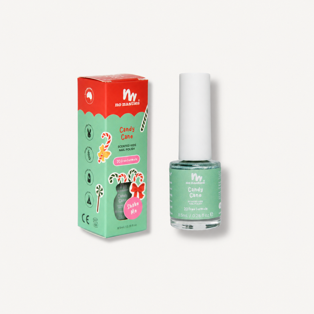 no nasties scented nail polish - candy cane