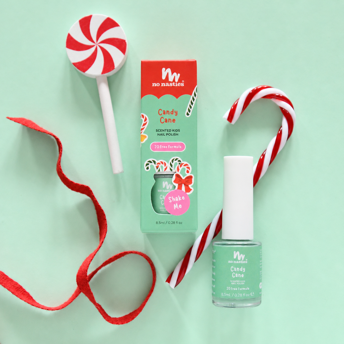 no nasties scented nail polish - candy cane