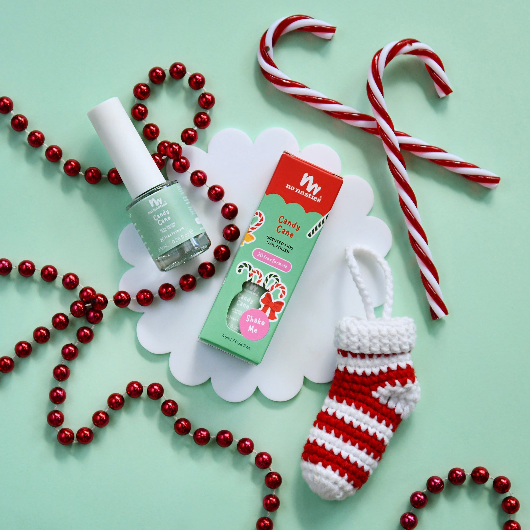 no nasties scented nail polish - candy cane