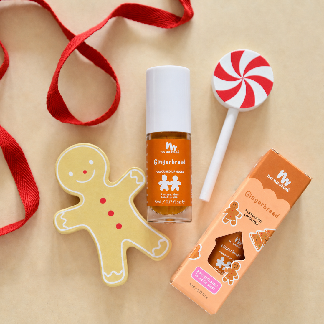 no nasties lip gloss - gingerbread