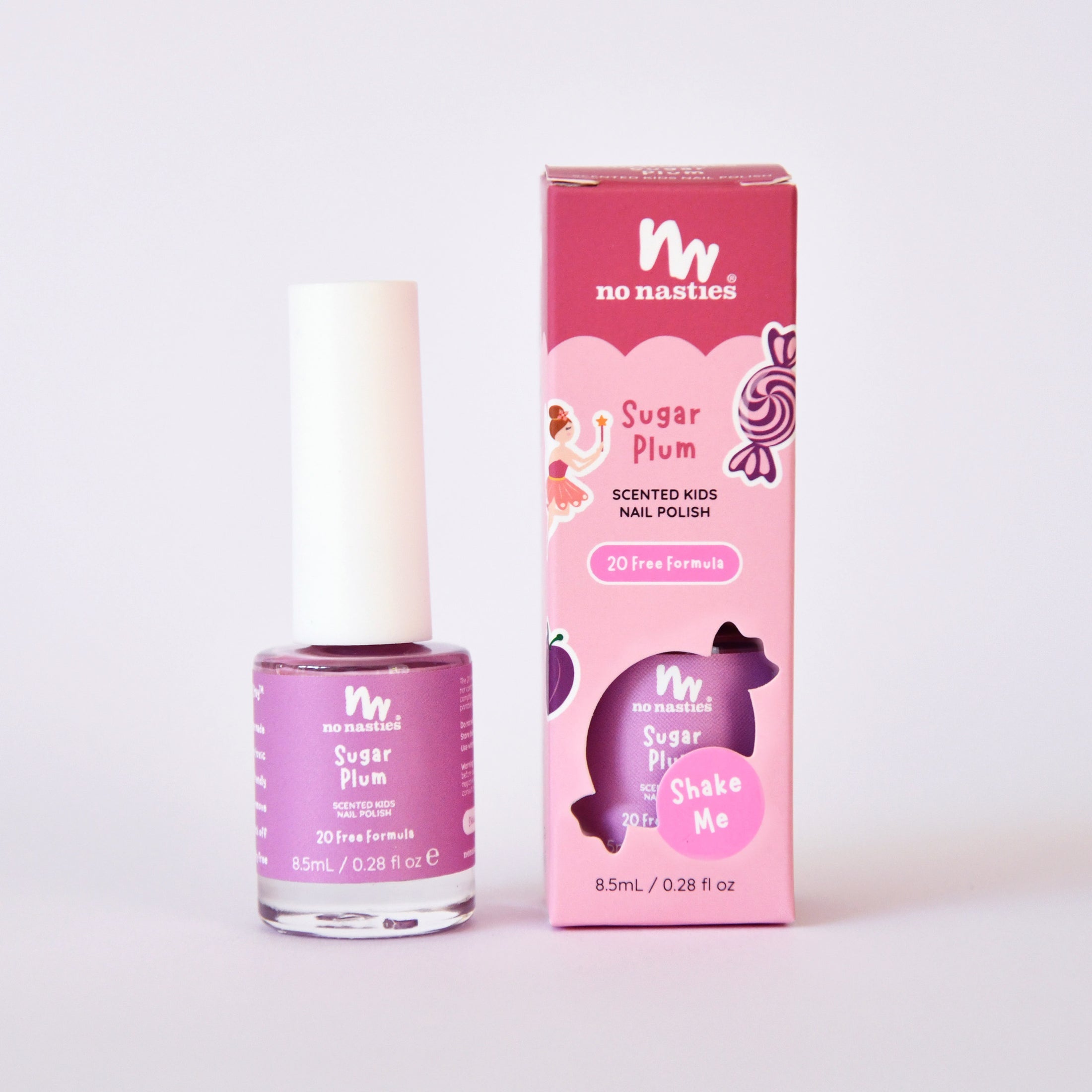 no nasties scented nail polish - sugar plum