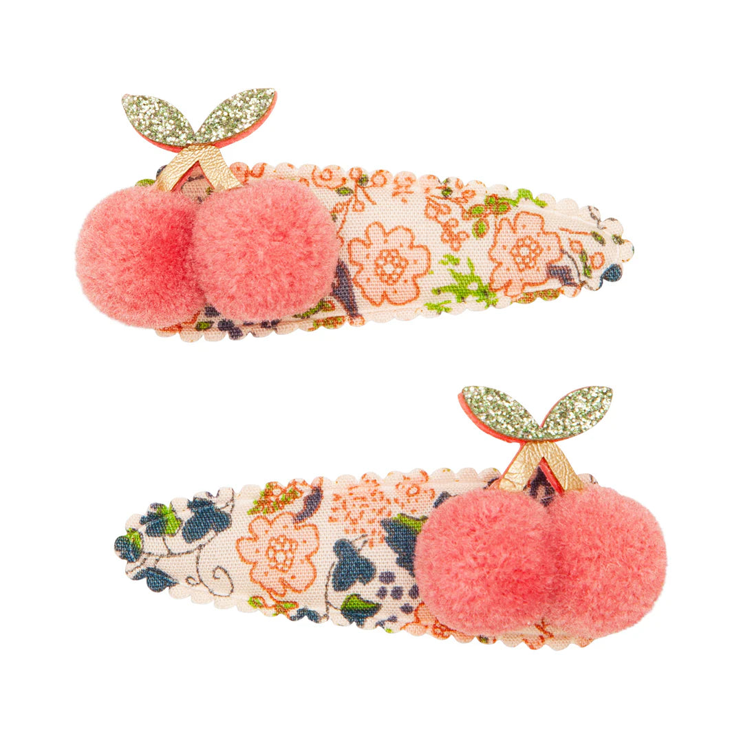 mimi & lula pom pom cherry clips
