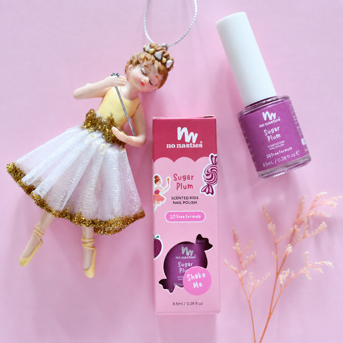 no nasties scented nail polish - sugar plum