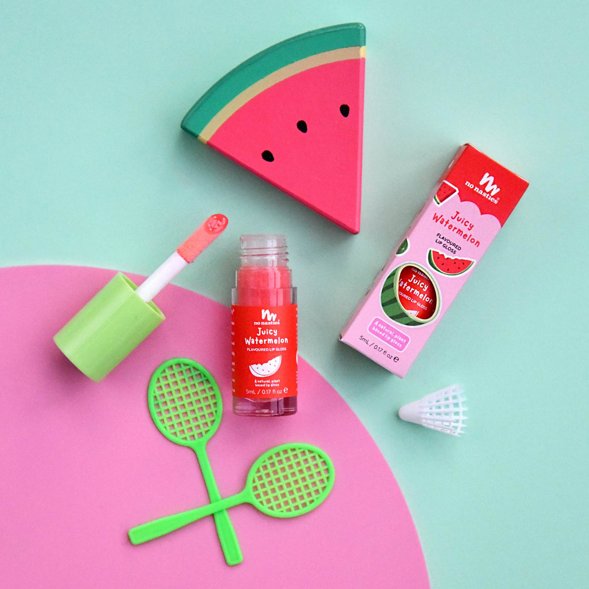 no nasties lip gloss - juicy watermelon