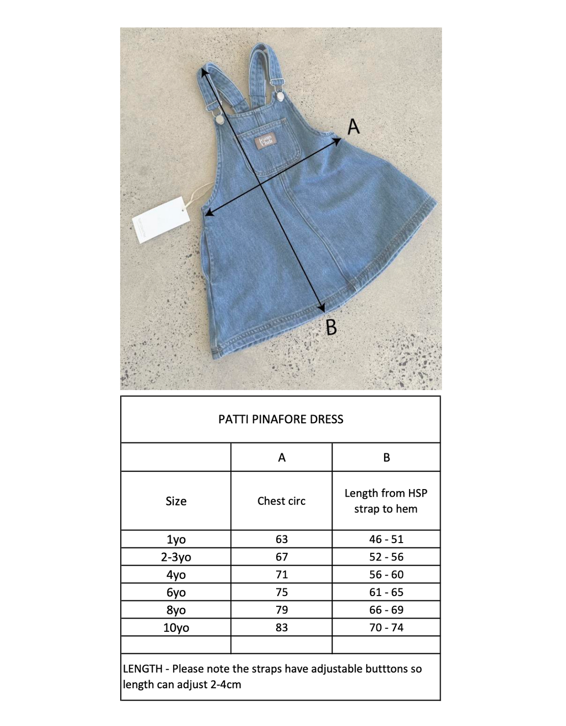 twin collective patti pinafore dress - island blue