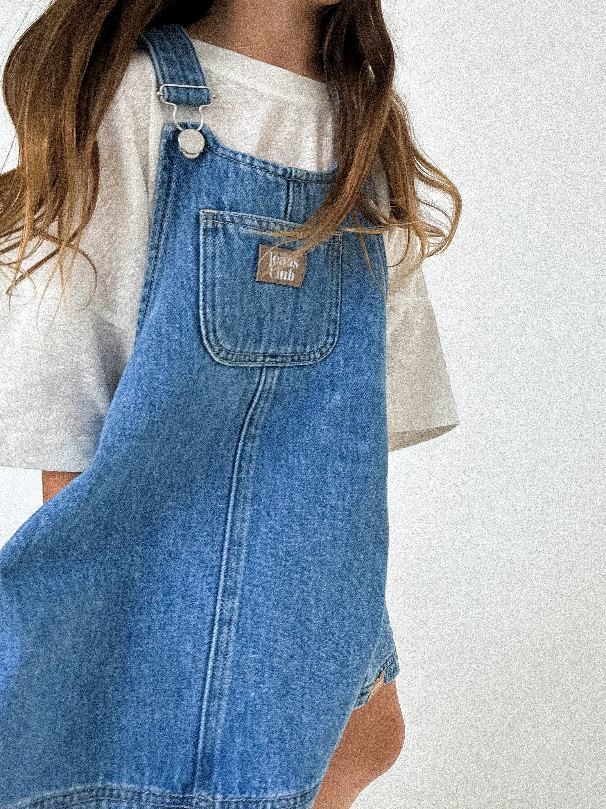 twin collective patti pinafore dress - island blue