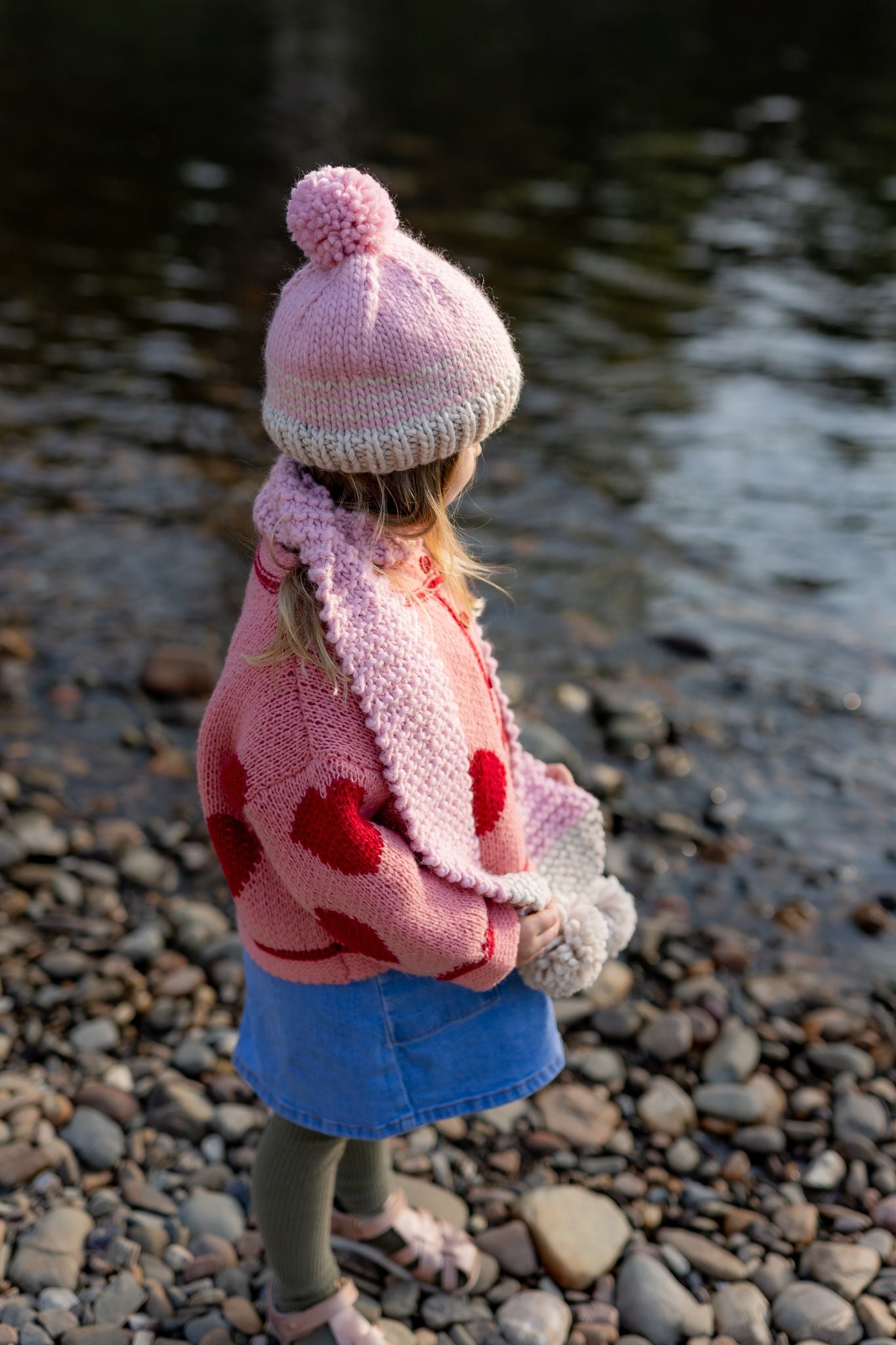 acorn kids marlo scarf - pink