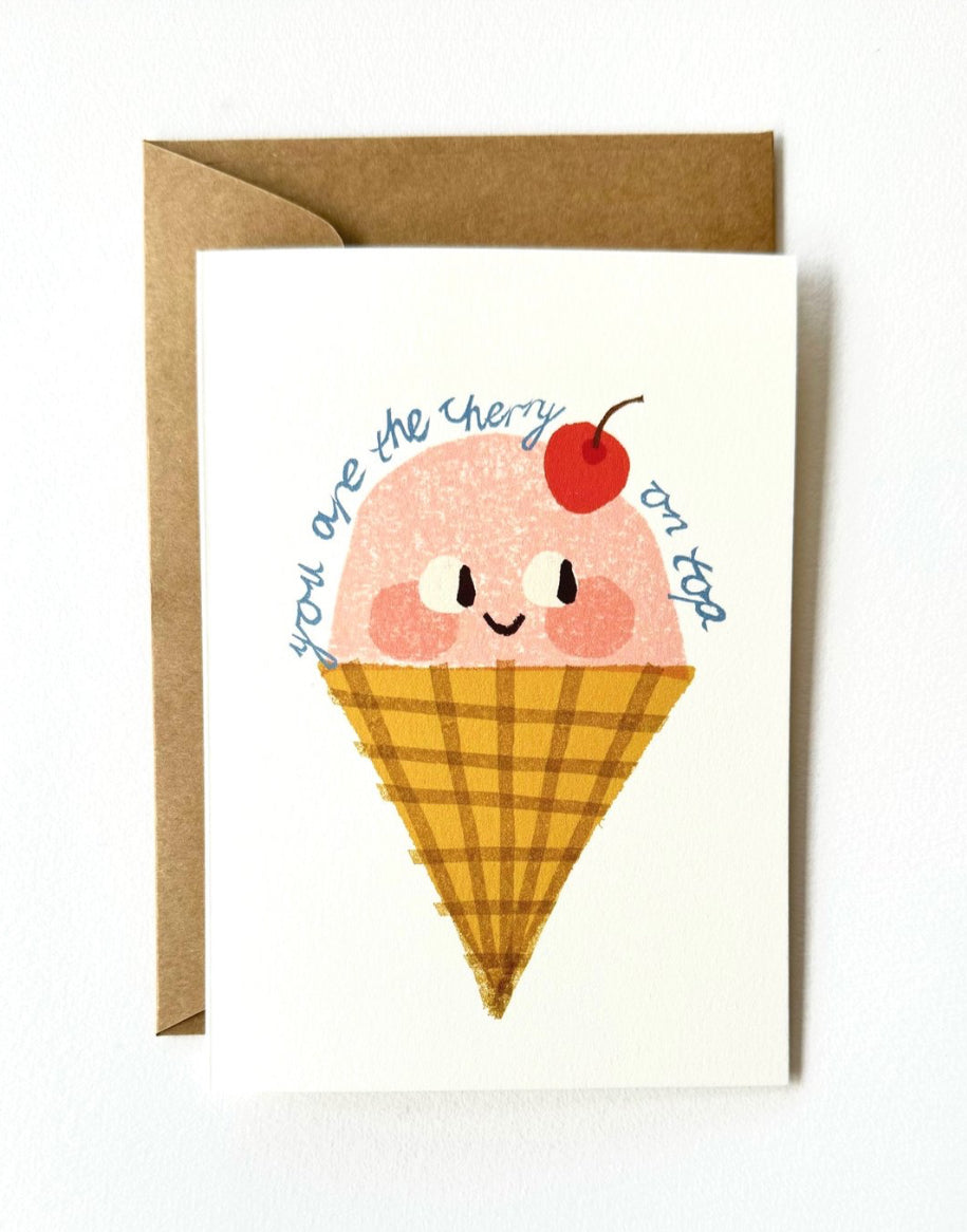 florence fry you're the cherry on top card